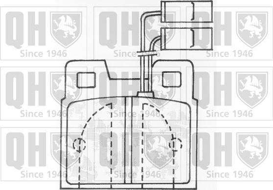 Quinton Hazell BP527 - Гальмівні колодки, дискові гальма avtolavka.club