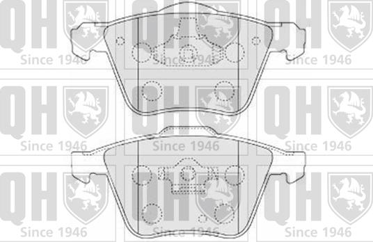 Quinton Hazell BP1548 - Гальмівні колодки, дискові гальма avtolavka.club