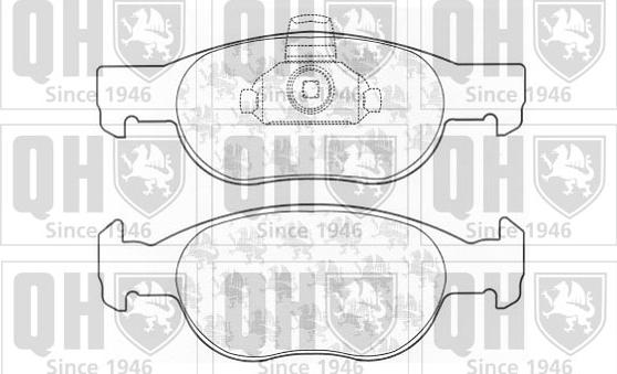 Quinton Hazell BP1131 - Гальмівні колодки, дискові гальма avtolavka.club