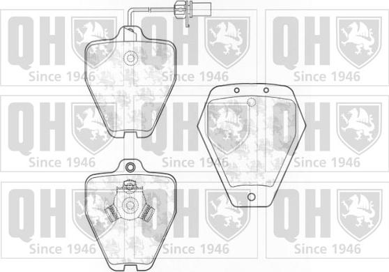 Quinton Hazell BP1299 - Гальмівні колодки, дискові гальма avtolavka.club