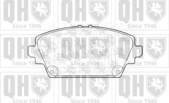 Quinton Hazell BP1258 - Гальмівні колодки, дискові гальма avtolavka.club