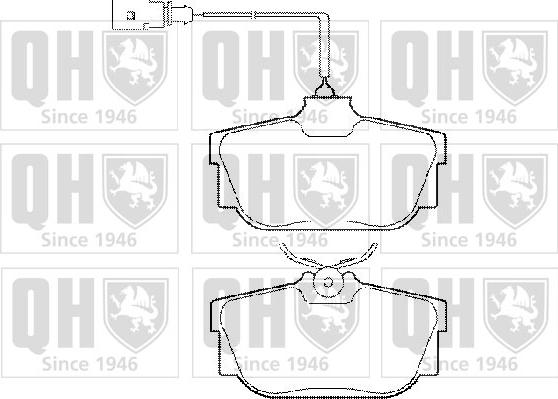 Quinton Hazell BP1285 - Гальмівні колодки, дискові гальма avtolavka.club