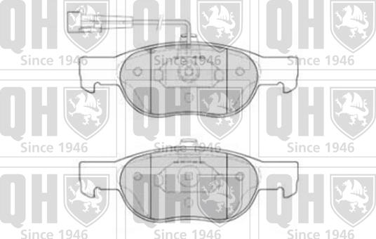 Quinton Hazell BP860 - Гальмівні колодки, дискові гальма avtolavka.club