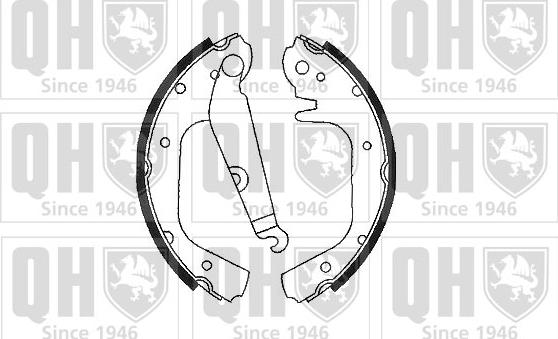 Quinton Hazell BS514 - Комплект гальм, барабанний механізм avtolavka.club