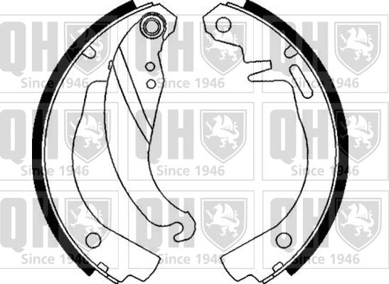 Quinton Hazell BS667 - Комплект гальм, барабанний механізм avtolavka.club