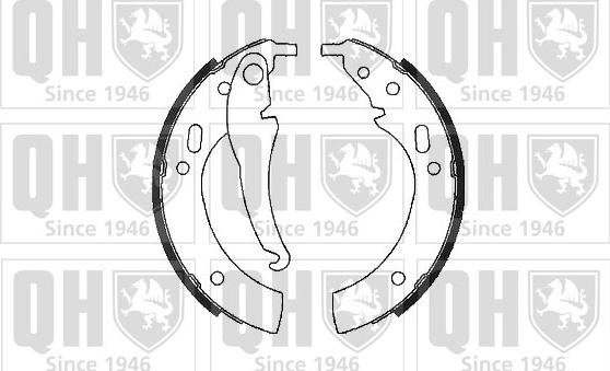 Quinton Hazell BS605 - Комплект гальм, барабанний механізм avtolavka.club