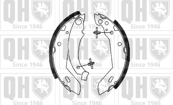 Quinton Hazell BS681 - Комплект гальм, барабанний механізм avtolavka.club