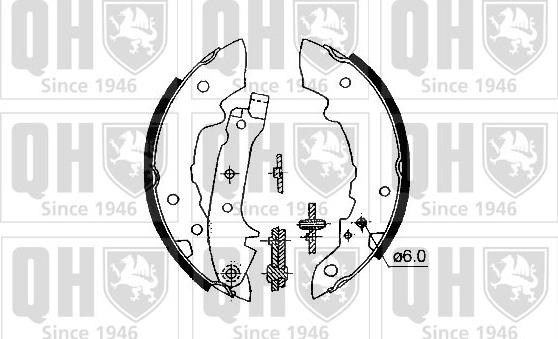 Quinton Hazell BS622K - Комплект гальм, барабанний механізм avtolavka.club