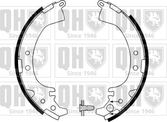 Quinton Hazell BS1148 - Комплект гальм, барабанний механізм avtolavka.club