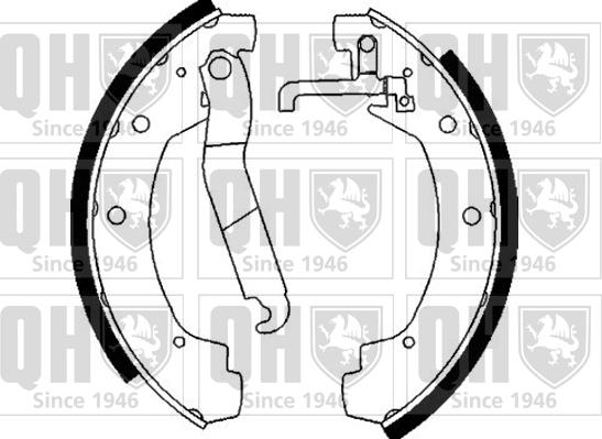 Quinton Hazell BS863 - Комплект гальм, барабанний механізм avtolavka.club