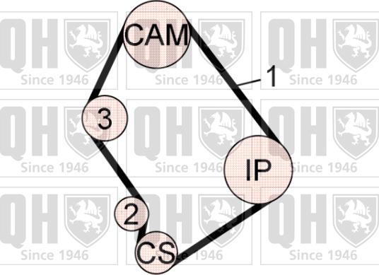 Quinton Hazell QBK602 - Комплект ременя ГРМ avtolavka.club