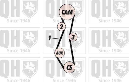 Quinton Hazell QBK112 - Комплект ременя ГРМ avtolavka.club