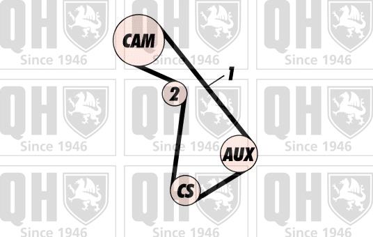 Quinton Hazell QBK175 - Комплект ременя ГРМ avtolavka.club