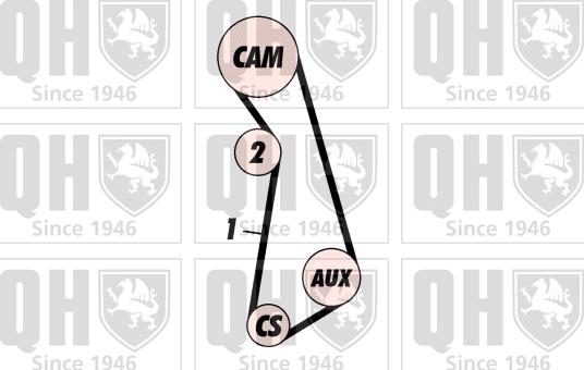 Quinton Hazell QBK283 - Комплект ременя ГРМ avtolavka.club