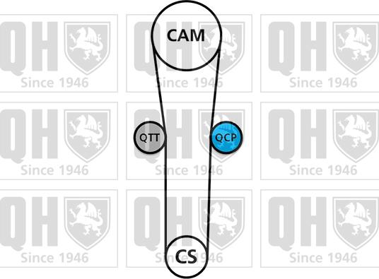 Quinton Hazell QBK239 - Комплект ременя ГРМ avtolavka.club