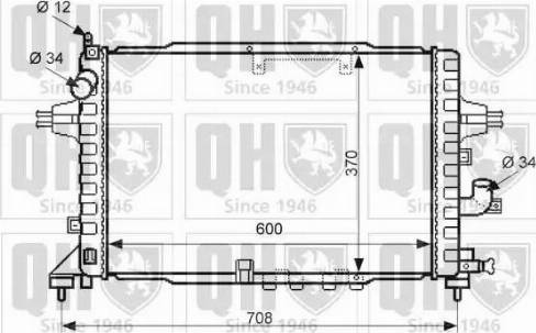 Quinton Hazell QER2463 - Радіатор, охолодження двигуна avtolavka.club