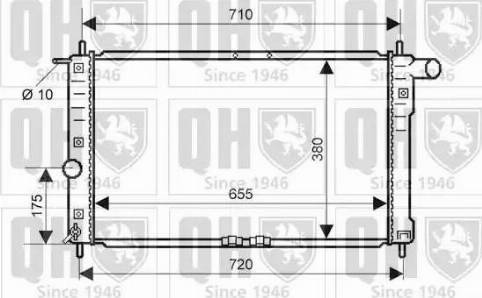 Quinton Hazell QER2134 - Радіатор, охолодження двигуна avtolavka.club