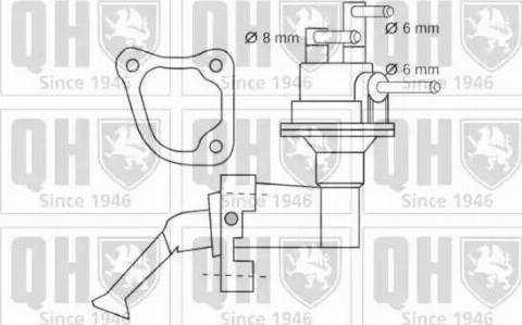 Quinton Hazell QFP134 - Паливний насос avtolavka.club