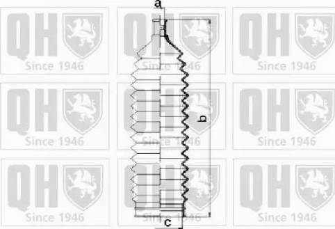 Quinton Hazell QG1505 - Комплект пилника, рульове управління avtolavka.club