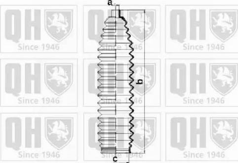 Quinton Hazell QG1503 - Комплект пилника, рульове управління avtolavka.club