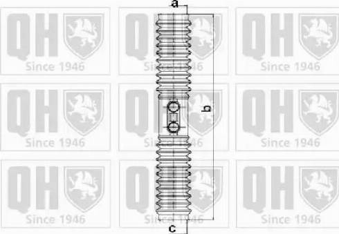 Quinton Hazell QG1257 - Комплект пилника, рульове управління avtolavka.club