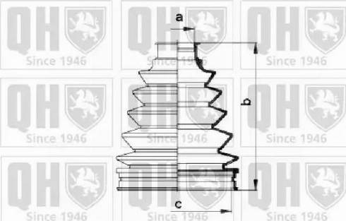 Quinton Hazell QJB930 - Пильник, приводний вал avtolavka.club