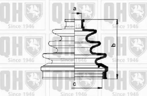 Quinton Hazell QJB495 - Пильник, приводний вал avtolavka.club