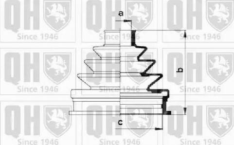 Quinton Hazell QJB571 - Пильник, приводний вал avtolavka.club