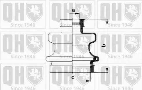 Quinton Hazell QJB601 - Пильник, приводний вал avtolavka.club