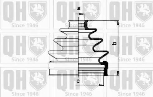 Quinton Hazell QJB860 - Пильник, приводний вал avtolavka.club