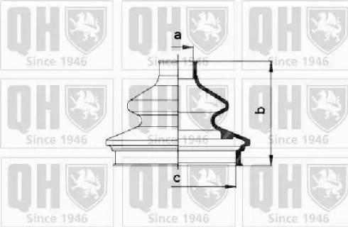 Quinton Hazell QJB832 - Пильник, приводний вал avtolavka.club