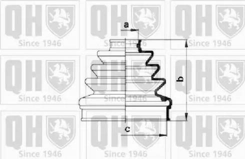 Quinton Hazell QJB824 - Пильник, приводний вал avtolavka.club