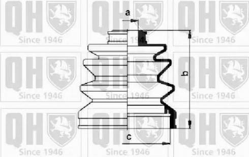 Quinton Hazell QJB268 - Пильник, приводний вал avtolavka.club