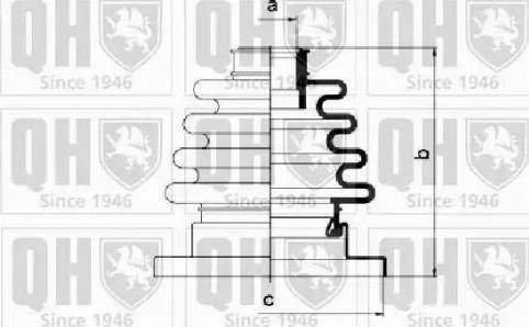 Quinton Hazell QJB217 - Пильник, приводний вал avtolavka.club