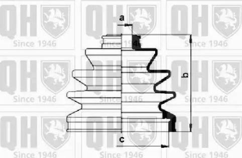 Quinton Hazell QJB288 - Пильник, приводний вал avtolavka.club