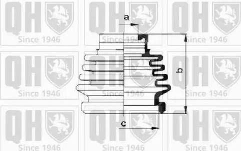 Quinton Hazell QJB274 - Пильник, приводний вал avtolavka.club