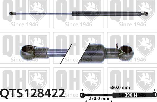 Quinton Hazell QTS128422 - Газова пружина, кришка багажник avtolavka.club