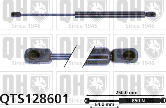 Quinton Hazell QTS128601 - Газова пружина, капот avtolavka.club