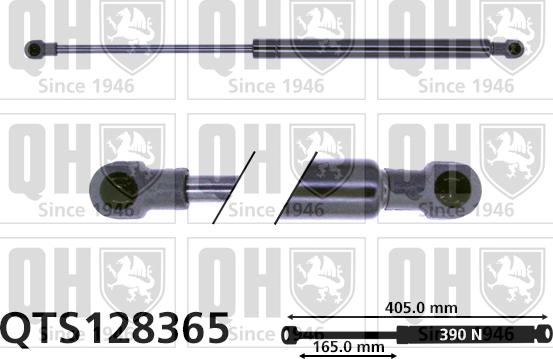 Quinton Hazell QTS128365 - Газова пружина, кришка багажник avtolavka.club