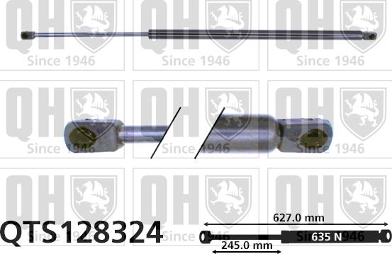 Quinton Hazell QTS128324 - Газова пружина, кришка багажник avtolavka.club