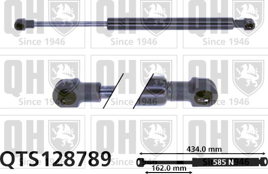 Quinton Hazell QTS128789 - Газова пружина, кришка багажник avtolavka.club