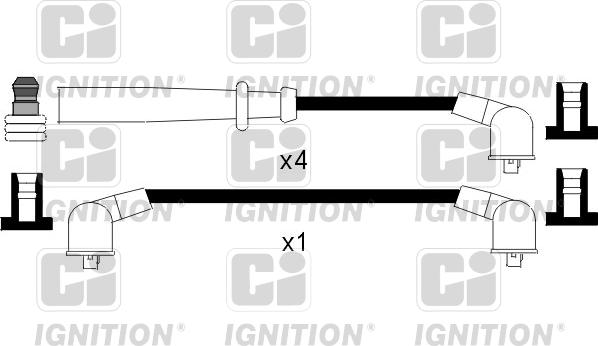 Quinton Hazell XC941 - Комплект проводів запалювання avtolavka.club