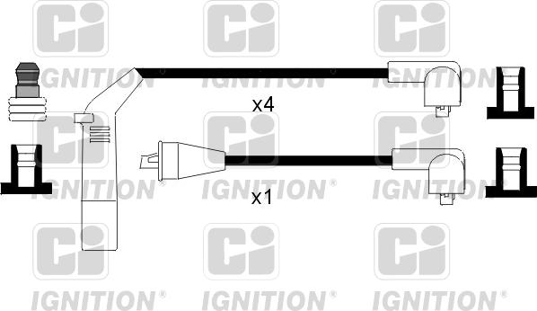 Quinton Hazell XC985 - Комплект проводів запалювання avtolavka.club