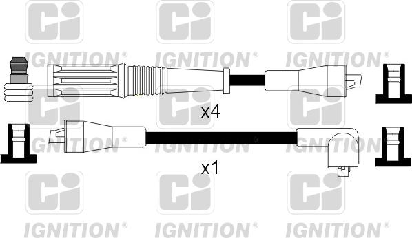 Quinton Hazell XC928 - Комплект проводів запалювання avtolavka.club