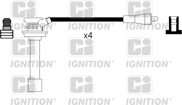 Quinton Hazell XC410 - Комплект проводів запалювання avtolavka.club