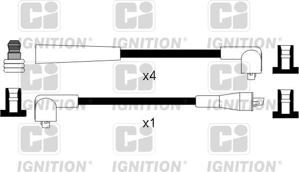 Quinton Hazell XC421 - Комплект проводів запалювання avtolavka.club