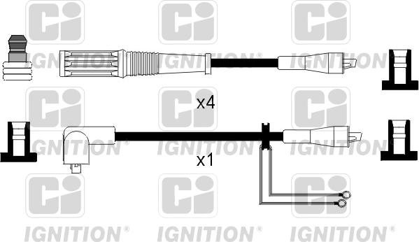 Quinton Hazell XC543 - Комплект проводів запалювання avtolavka.club