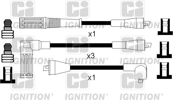 Quinton Hazell XC582 - Комплект проводів запалювання avtolavka.club