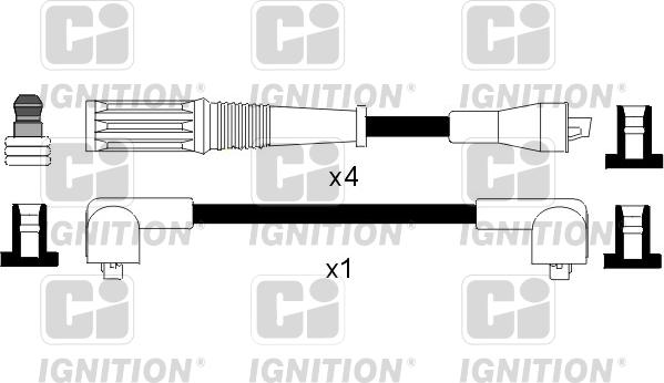 Quinton Hazell XC539 - Комплект проводів запалювання avtolavka.club