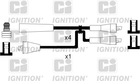 Quinton Hazell XC523 - Комплект проводів запалювання avtolavka.club